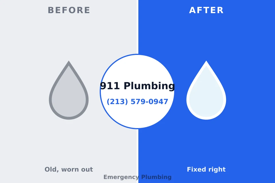 Before and after: plumbing repair Travelers Rest, SC